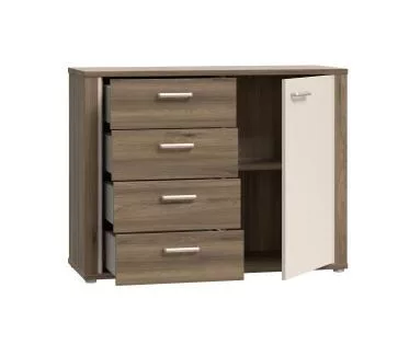 Demetrios komód DDLK224R-M885 - homok/valencia tölgy