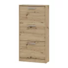DEF204 (MSA312-D78) 3 ajtós cipősszekrény - artisan tölgy