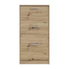 DEF204 (MSA312-D78) 3 ajtós cipősszekrény - artisan tölgy