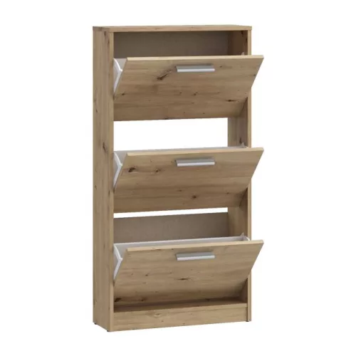 DEF204 (MSA312-D78) 3 ajtós cipősszekrény - artisan tölgy