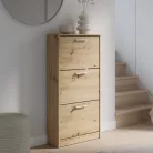 DEF204 (MSA312-D78) 3 ajtós cipősszekrény - artisan tölgy