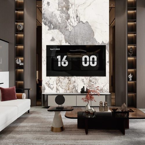 Falpanel, márvány mintával, PVC, 280x120 cm - Pandora B