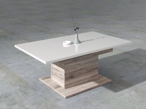 Presso dohányzóasztal tárolóval CFTT4171-P95 - homoki tölgy/fényes