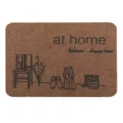 At Home lábtörlő Happy Home brown - 40 x 60 cm