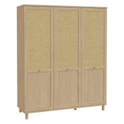   Sparrow gardrób - CXSS831-M696 - elegancia tölgy/természetes rattan