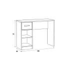 Meteor íróasztal (METB121-120) - fehér