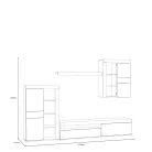 Lagos nappali szett (ZMBM18L-Q109) - mauvella tölgy/secret grey