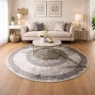 Beenom szőnyeg  1014-125 szürke-arany 120x120 cm