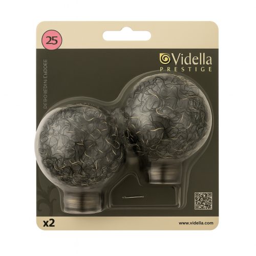 Vidella Paria antik 25 mm-es karnis végzáró 2db/cs