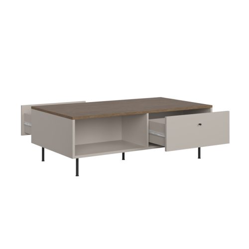 Cappuccino LAW2S dohányzóasztal - kasmír/antico tölgy