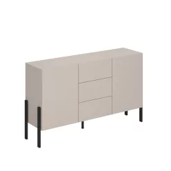   Jukon két ajtós, három fiókos komód (24KSND43) - kasmír