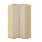 Terra sarok gardróbszekrény (24LBON16) - lindberg tölgy/sandy beige