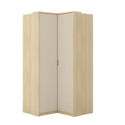   Terra sarok gardróbszekrény (24LBON16) - lindberg tölgy/sandy beige