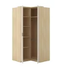 Terra sarok gardróbszekrény (24LBON16) - lindberg tölgy/sandy beige