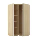 Terra sarok gardróbszekrény (24LBON16) - lindberg tölgy/sandy beige