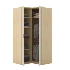 Terra sarok gardróbszekrény (24LBON16) - lindberg tölgy/sandy beige