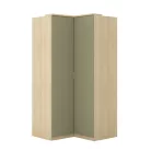 Terra sarok gardróbszekrény (24LEON16) - lindberg tölgy/eucalyptus