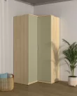 Terra sarok gardróbszekrény (24LEON16) - lindberg tölgy/eucalyptus