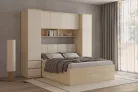 Terra egy ajtós két fiókos szekrény (24LBON95) - lindberg tölgy/sandy beige