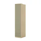 Terra egy ajtós két fiókos szekrény (24LEON95) - lindberg tölgy/eucalyptus