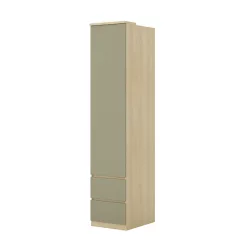   Terra egy ajtós két fiókos szekrény (24LEON95) - lindberg tölgy/eucalyptus
