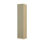 Terra egy ajtós, két fiókos gardróbszekrény (24LEON85) - lindberg tölgy/eucalyptus