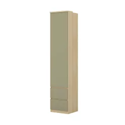   Terra egy ajtós, két fiókos gardróbszekrény (24LEON85) - lindberg tölgy/eucalyptus