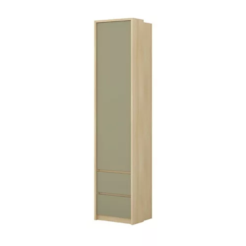 Terra egy ajtós, két fiókos gardróbszekrény (24LEON85) - lindberg tölgy/eucalyptus