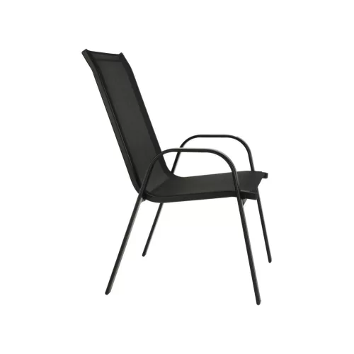 Rakásolható szék, sötétszürke/fekete, ALDERA
