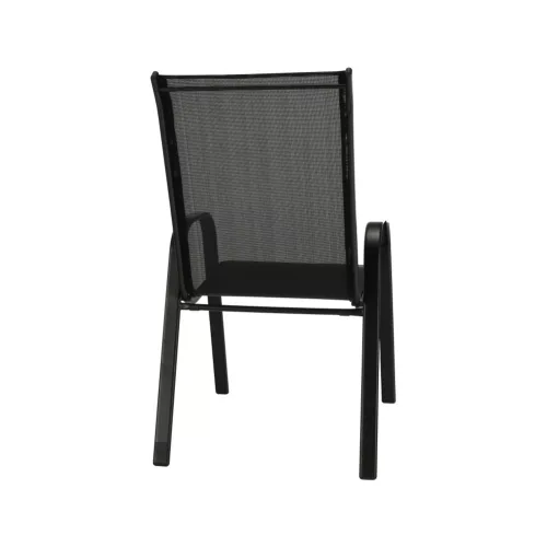 Rakásolható szék, sötétszürke/fekete, ALDERA