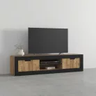Tudor két ajtós TV állvány (24WSNZ40) - szamdal tölgy/matt fekete