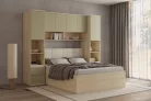Terra egy ajtós, két fiókos könyvespolc (24LEON94) - lindberg tölgy/sandy beige
