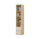 Terra két fiókos könyvespolc (24LBON83) - lindberg tölgy/sandy beige