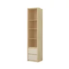 Terra két fiókos könyvespolc (24LBON83) - lindberg tölgy/sandy beige