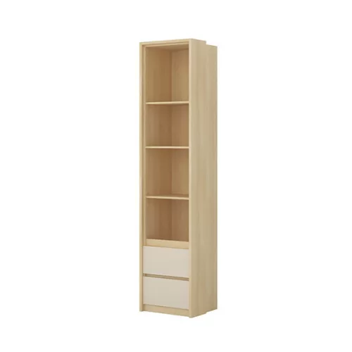 Terra két fiókos könyvespolc (24LBON83) - lindberg tölgy/sandy beige