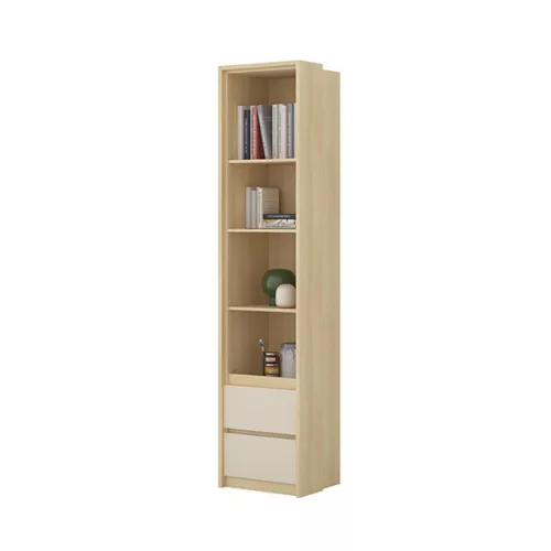Terra két fiókos könyvespolc (24LBON83) - lindberg tölgy/sandy beige