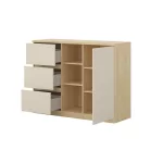 Terra komód (24LBON27) - lindberg tölgy/sandy beige