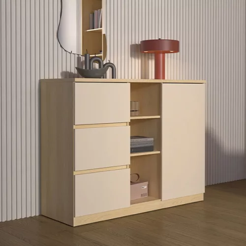 Terra komód (24LBON27) - lindberg tölgy/sandy beige
