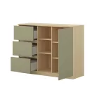 Terra komód (24LEON27) - lindberg tölgy/eucalyptus