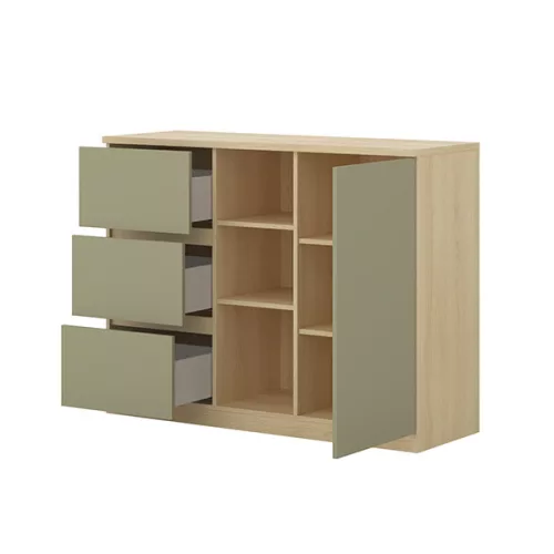 Terra komód (24LEON27) - lindberg tölgy/eucalyptus