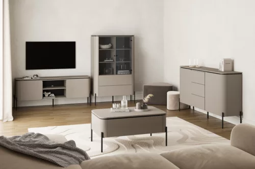 Bello két ajtós TV állvány (24COOB40) - kongó/fekete