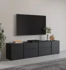 Asymetric TV állvány (24W3OA39) - onix fekete
