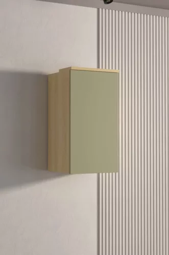 Terra fali szekrény (24LEON10) - lindberg tölgy/eucalyptus