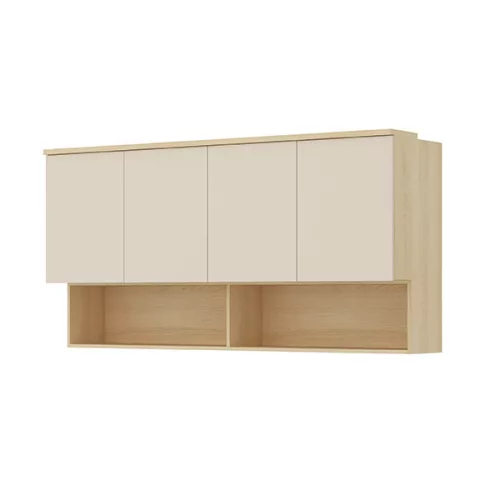 Terra fali szekrény (24LBON12) - lindberg tölgy/ sandy beige