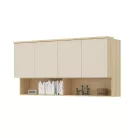 Terra fali szekrény (24LBON12) - lindberg tölgy/ sandy beige