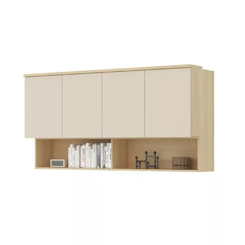 Terra fali szekrény (24LBON12) - lindberg tölgy/ sandy beige