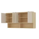 Terra fali szekrény (24LBON12) - lindberg tölgy/ sandy beige