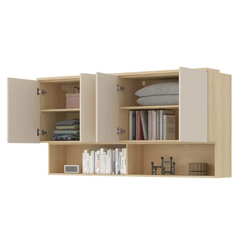 Terra fali szekrény (24LBON12) - lindberg tölgy/ sandy beige