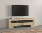 Cuba II két fiókos TV állvány (24DEOC40) - elegant tölgy/fekete