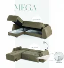 Medina univerzális sarokkanapé - taupe